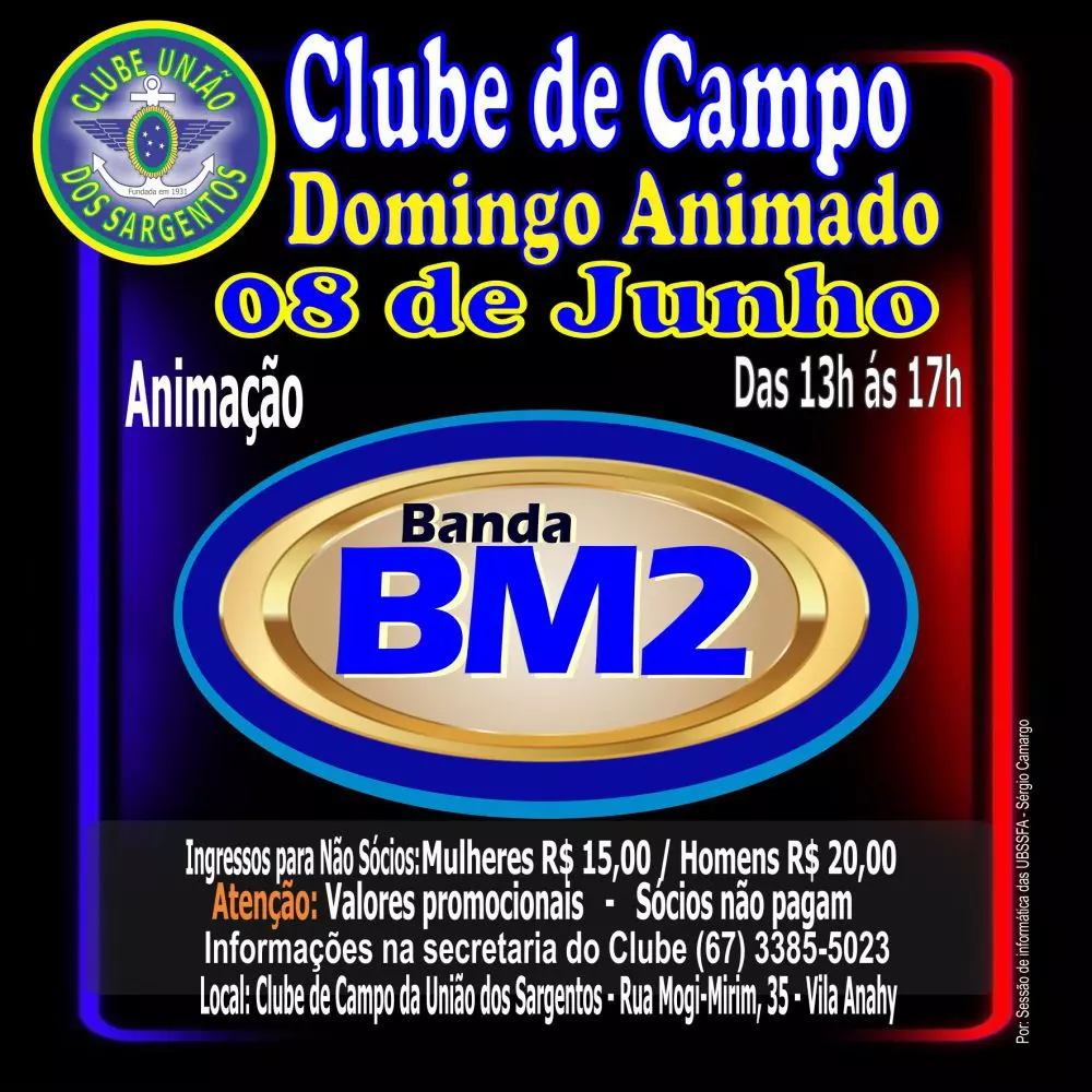 Domingo Animado no Clube de Campo 08/06/2025